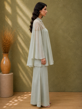 Nooré Silver Mist Crepe Silk Co-ord Set - view 3